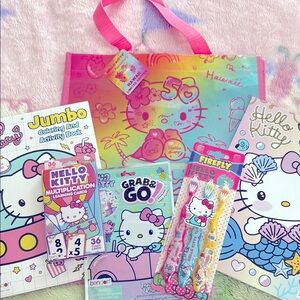 Hello Kitty Rainbow Tote and Activity Set